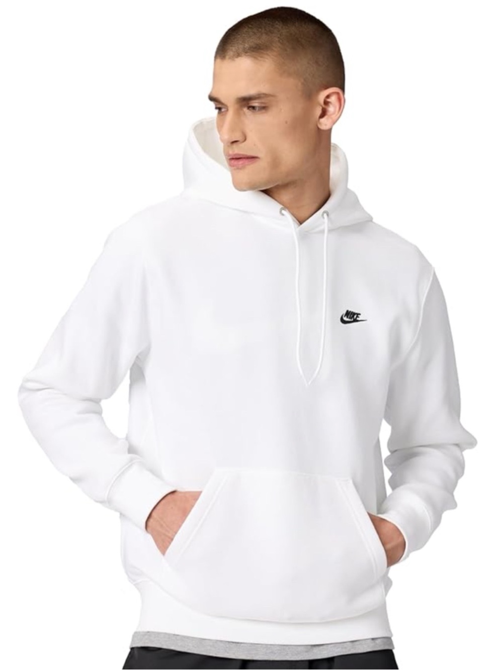 Nike White Pullover Hoodie